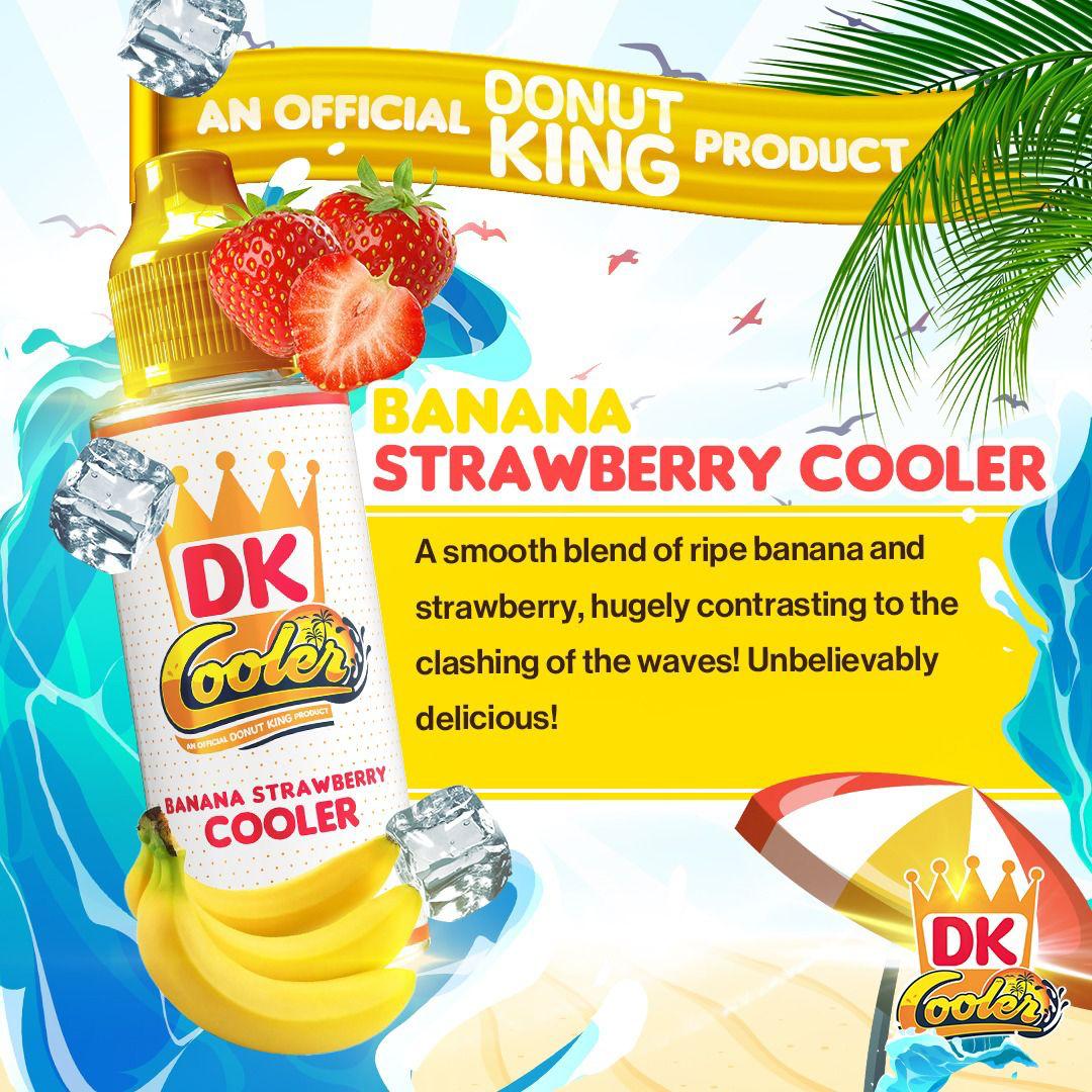 Donut King Cooler 100ML Shortfill - Wolfvapes.co.uk-Banana Strawberry Cooler