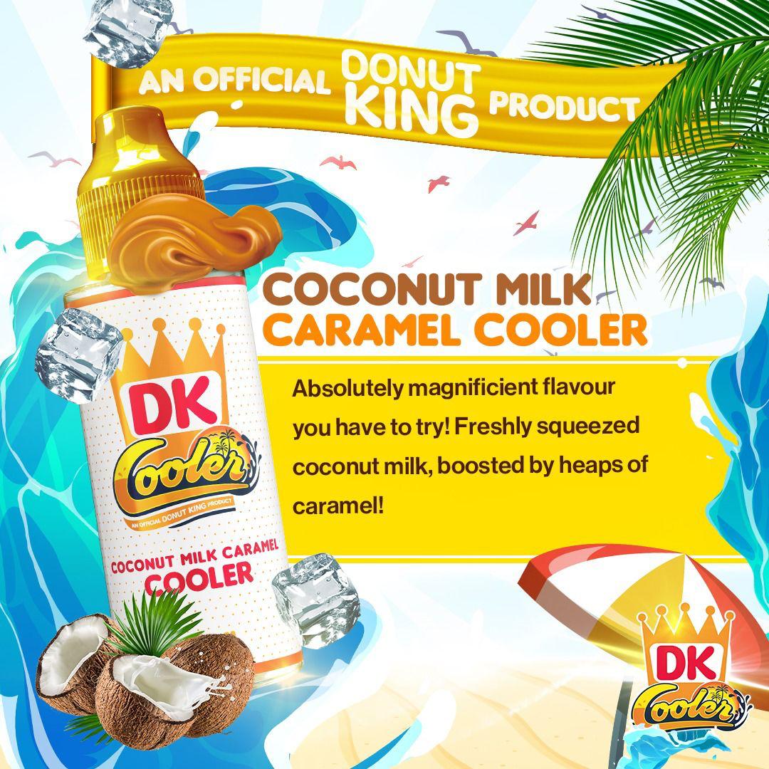 Donut King Cooler 100ML Shortfill - Wolfvapes.co.uk-Coconut Milk Caramel Cooler