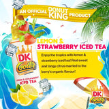 Donut King Cooler 100ML Shortfill - Wolfvapes.co.uk-Lemon & Strawberry Iced Tea