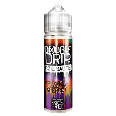 Double Drip 50ml Shortfill - Wolfvapes.co.uk-Strawberry Laces And Sherbet