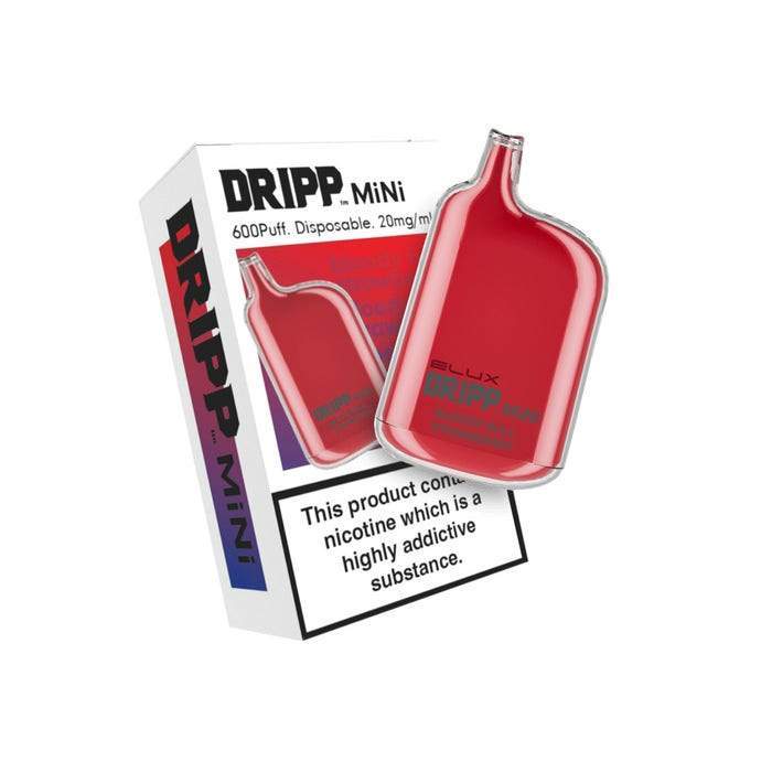 Dripp Mini Disposable Vape Pen Pod Device By Elux - Wolfvapes.co.uk-Bloody Bull Strawberry