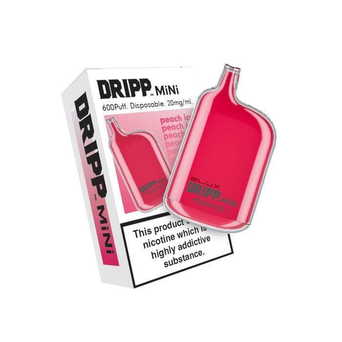 Dripp Mini Disposable Vape Pen Pod Device By Elux - Wolfvapes.co.uk-Peach Ice