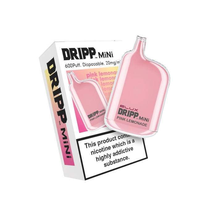 Dripp Mini Disposable Vape Pen Pod Device By Elux - Wolfvapes.co.uk-Pink Lemonade