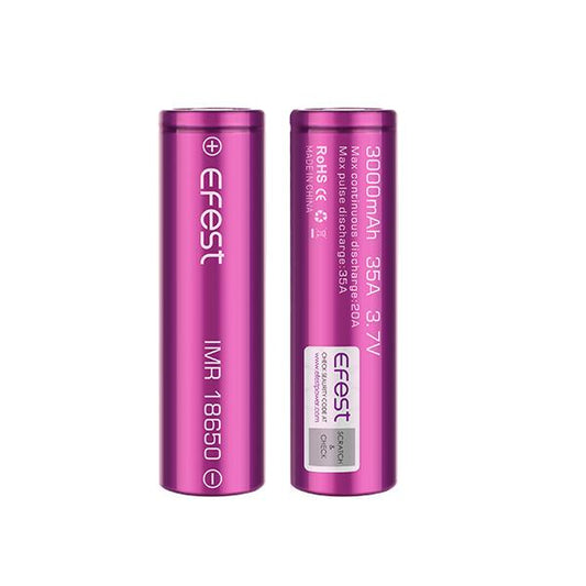 Efeast IMR 18650 3000mAh 35A Batteries- Pack of 2 - Wolfvapes.co.uk-