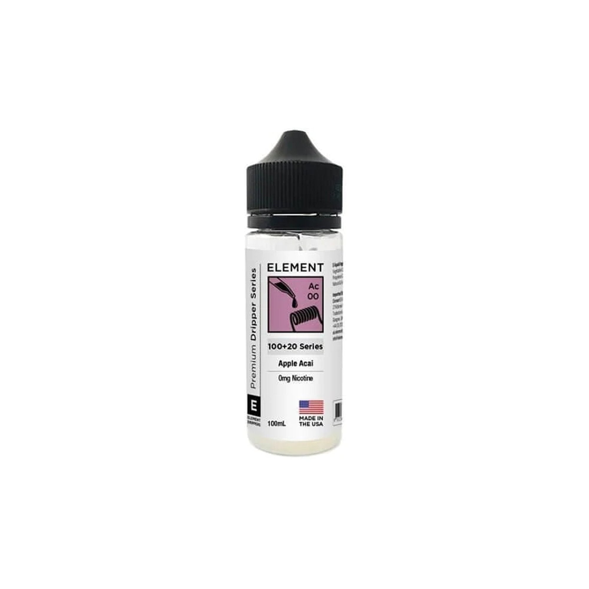 Element Dripper Series Shortfills 100ml | 0mg | Wolfvapes - Wolfvapes.co.uk-APPLE ACAI