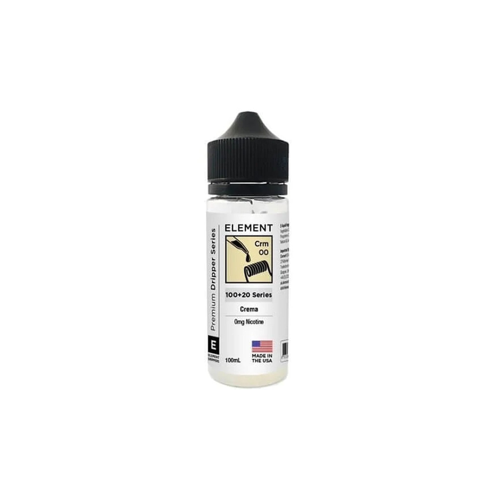 Element Dripper Series Shortfills 100ml | 0mg | Wolfvapes - Wolfvapes.co.uk-CREMA DRIPPER