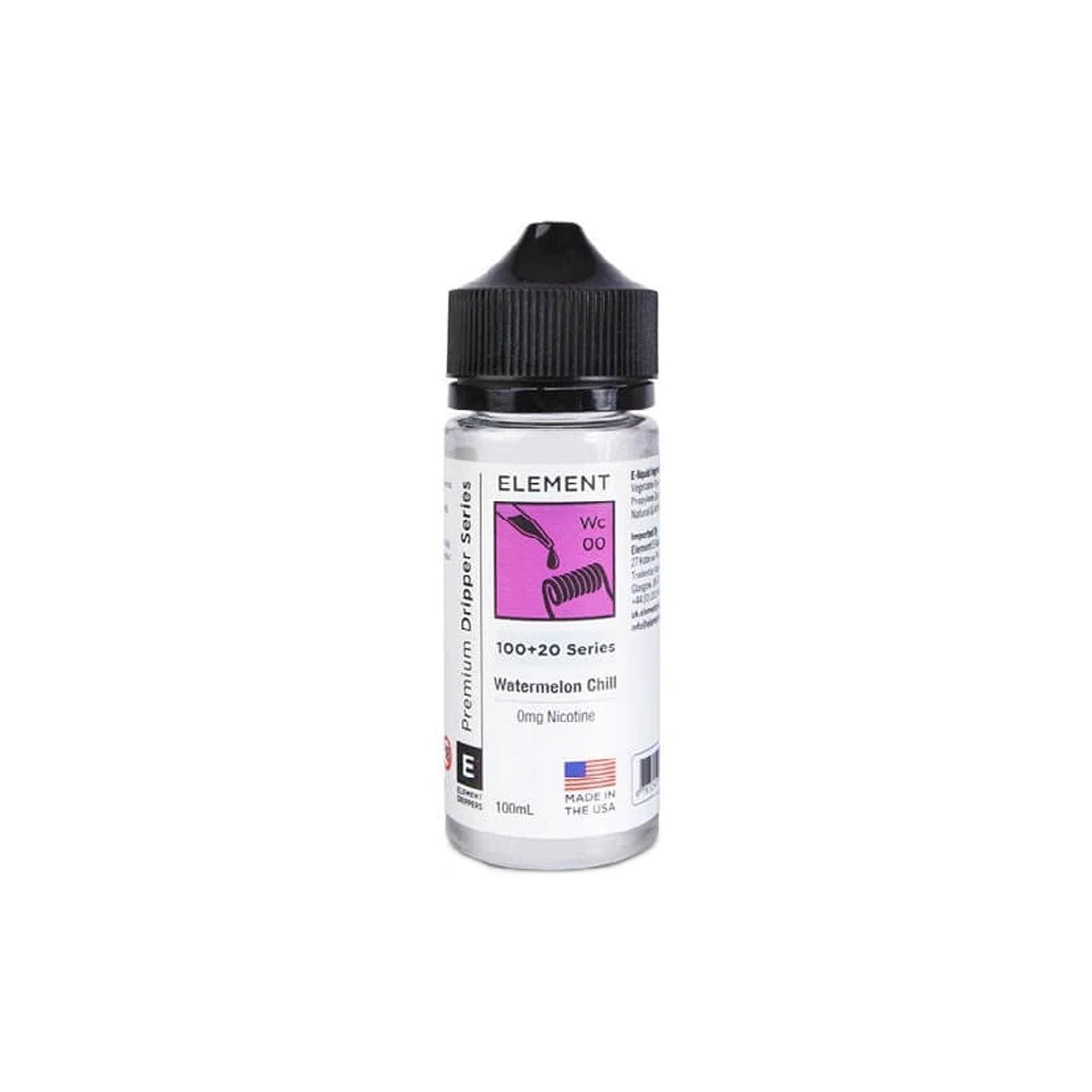 Element Dripper Series Shortfills 100ml | 0mg | Wolfvapes - Wolfvapes.co.uk-WATERMELON CHILL DRIPPER