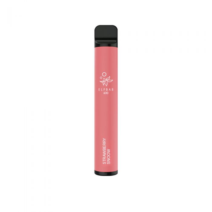 Elf Bar 600 Puffs Disposable Vape Kit | 20mg | Wolfvapes - Wolfvapes.co.uk-Strawberry Snoow *New*
