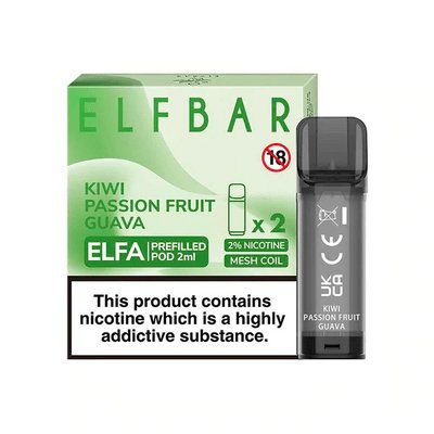 Elf Bar Elfa Replacement Pods - Wolfvapes.co.uk-Kiwi Passion Fruit Guava