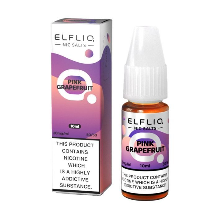 Elf Bar Elfliq 10ml Nic Salt - Box of 10 - Wolfvapes.co.uk-Pink Grapefruit