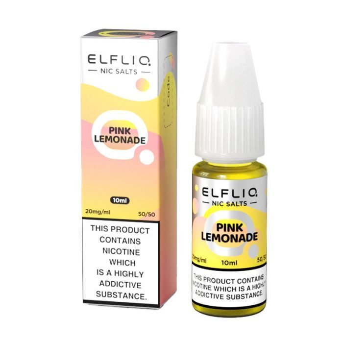 Elf Bar Elfliq 10ml Nic Salt - Box of 10 - Wolfvapes.co.uk-Pink Lemonade
