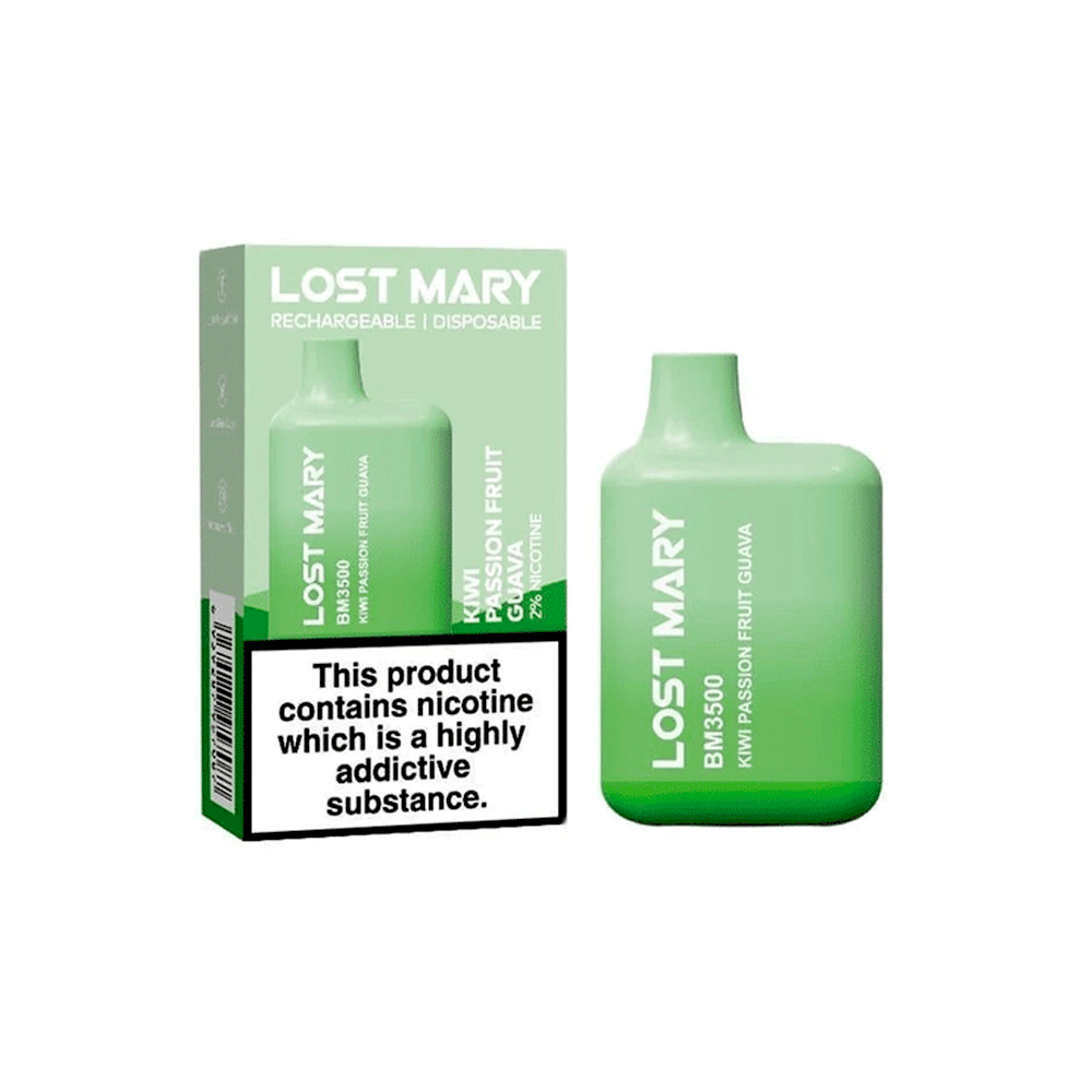 Elf Bar Lost Mary BM3500 Disposable Vape | 20MG | Wolfvapes - Wolfvapes.co.uk-Kiwi Passion Fruit Guava