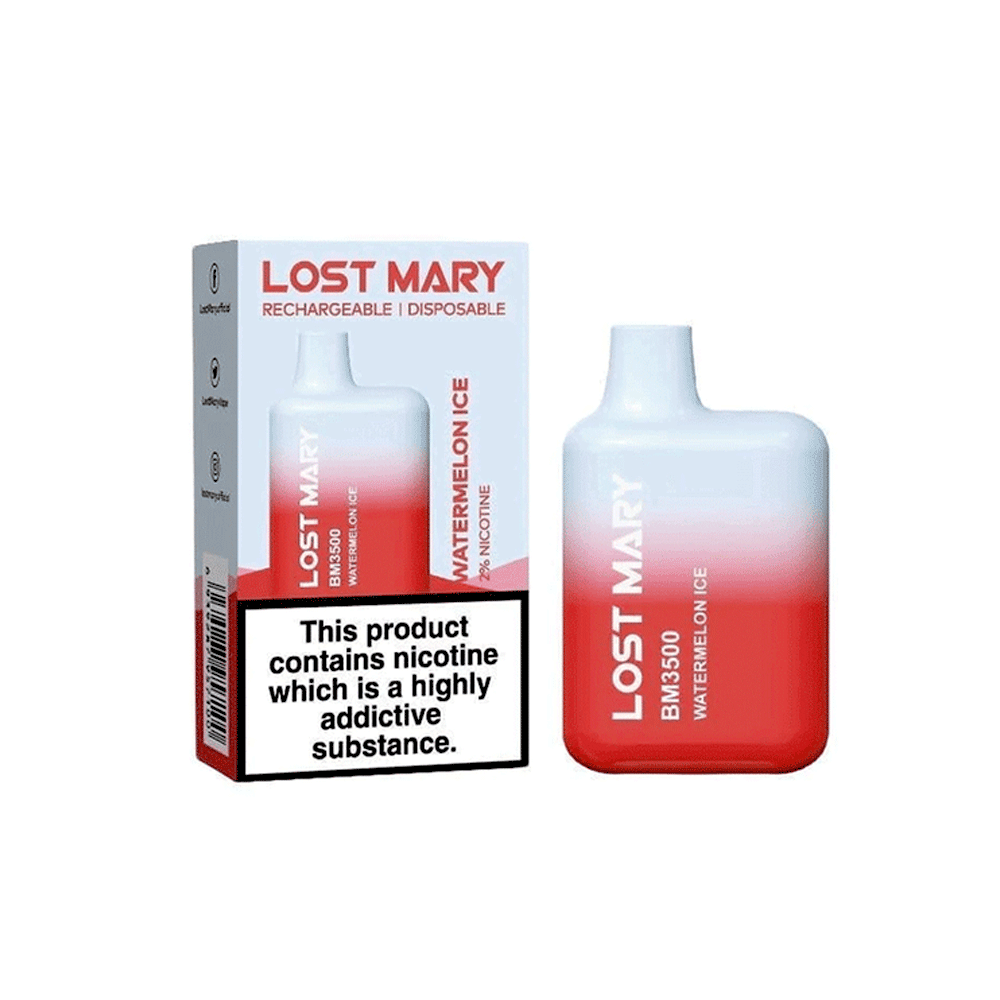 Elf Bar Lost Mary BM3500 Disposable Vape | 20MG | Wolfvapes - Wolfvapes.co.uk-Watermelon Ice