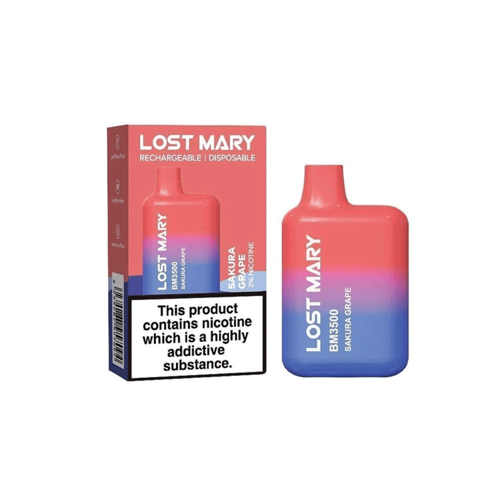 Elf Bar Lost Mary BM3500 Disposable Vape Pod Box of 10 Wolfvapes.co.uk