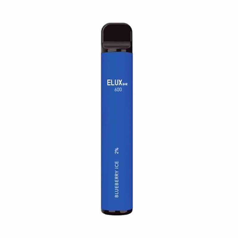 Elux 600 Disposable Vape Pod Box of 10 - Wolfvapes.co.uk-Blueberry Ice