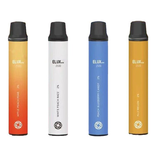 Elux Bar 2500 puffs Vape Disposable Pods - Wolfvapes.co.uk-Strawberry Ice Cream