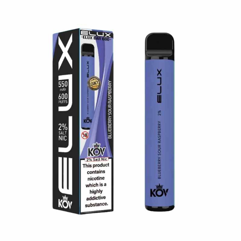 ELUX KOV Bar 600 Puffs Disposable Vape | Legacy Series | Wolfvapes - Wolfvapes.co.uk-Blue Sour Raspberry