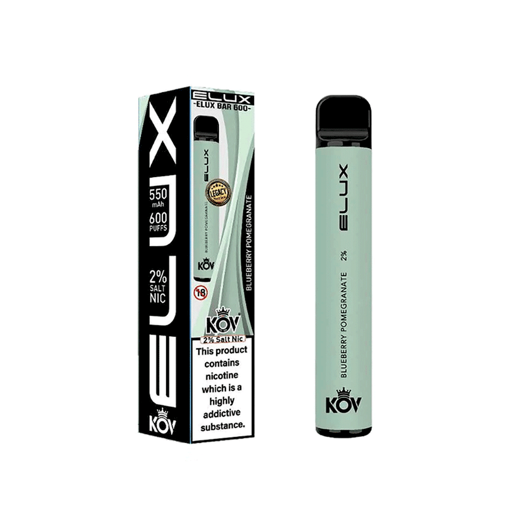 ELUX KOV Bar 600 Puffs Disposable Vape | Legacy Series | Wolfvapes - Wolfvapes.co.uk-Blueberry Pomegranate