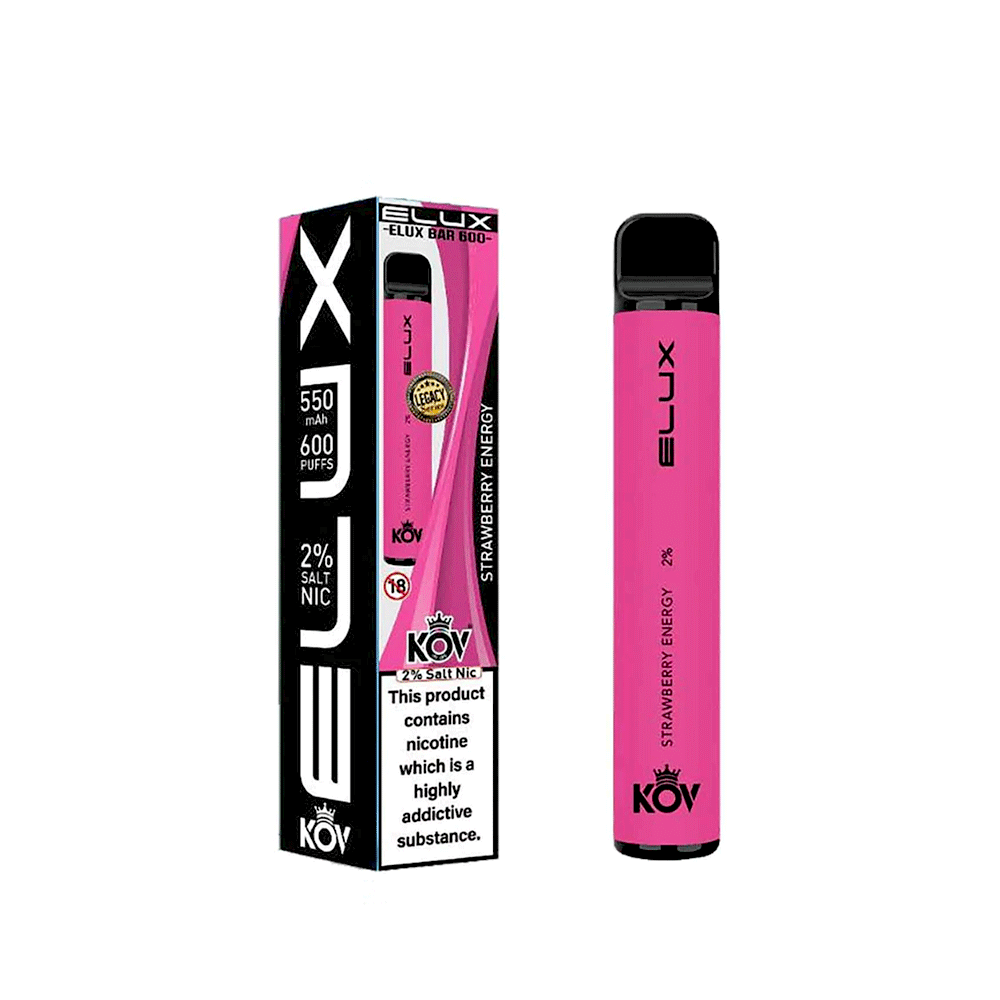 ELUX KOV Bar 600 Puffs Disposable Vape | Legacy Series | Wolfvapes - Wolfvapes.co.uk-Strawberry Energy