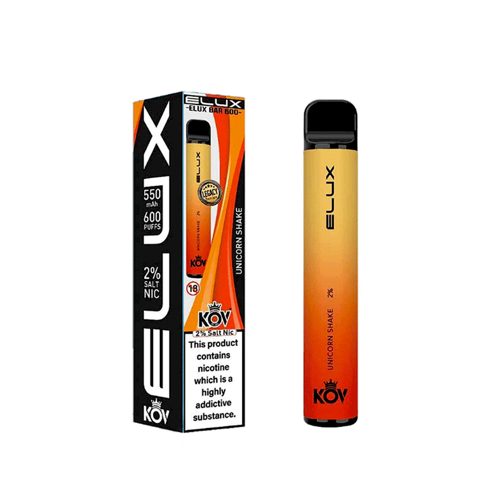 ELUX KOV Bar 600 Puffs Disposable Vape | Legacy Series | Wolfvapes - Wolfvapes.co.uk-Unicorn Shake