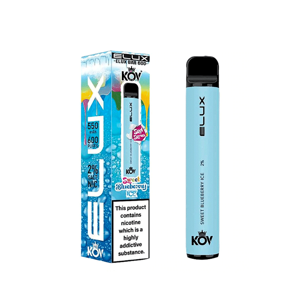 ELUX KOV Bar 600 Puffs Disposable Vape | Sweet Series | Wolfvapes - Wolfvapes.co.uk-Sweet Blueberry Ice