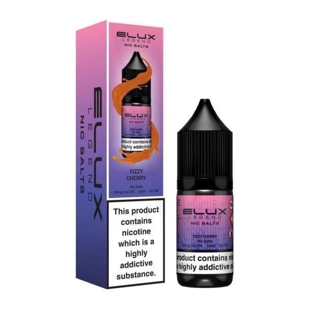 fizzy cherry Elux Legend Nic Salts - 10ml E-liquids - Box of 10 - Wolfvapes.co.uk-10mg