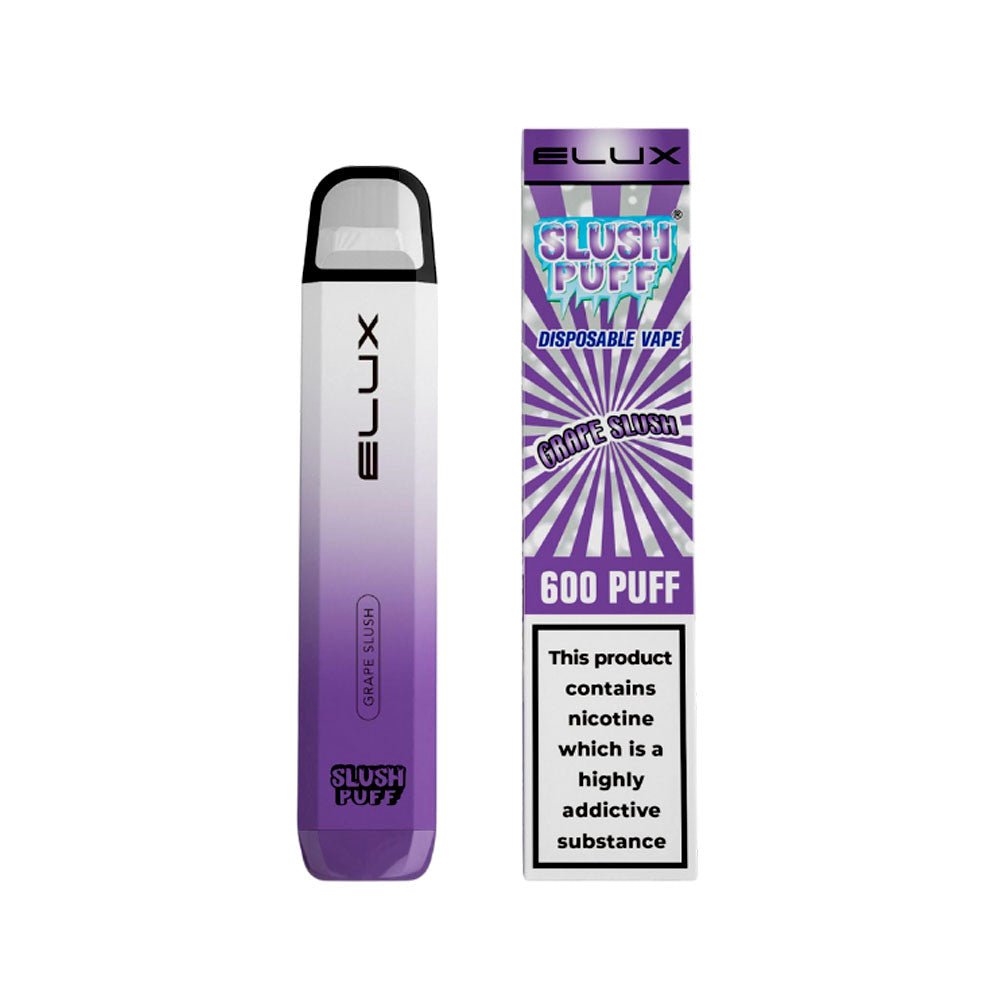 ELUX Slush Puff 600 Disposable Vape | 20mg | Wolfvapes - Wolfvapes.co.uk-Grape Slush