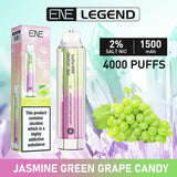 ENE Crystal Legend 4000 Disposable Vape Pod Kit Box of 10 - Wolfvapes.co.uk-Jasmine Green Grape Guava