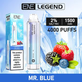 ENE Crystal Legend 4000 Disposable Vape Pod Kit Box of 10 - Wolfvapes.co.uk-Mr Blue