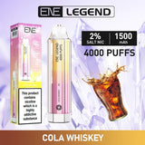 ENE Crystal Legend 4000 Disposable Vape Puff Bar Device - Wolfvapes.co.uk-Cola Whiskey