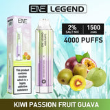 ENE Crystal Legend 4000 Disposable Vape Puff Bar Device - Wolfvapes.co.uk-Kiwi Passion Fruit Guava