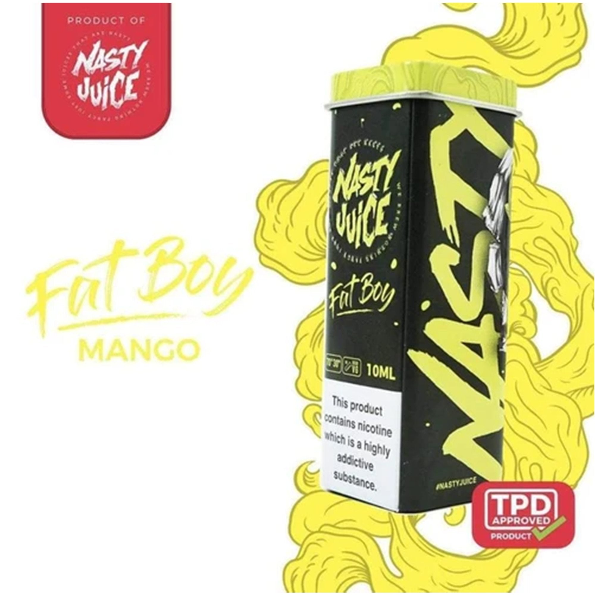 Fat Boy 10ml TPD by Nasty Juice | Fat Boy By Nasty Juice | Wolfvapes - Wolfvapes.co.uk-3MG X 3 PACK