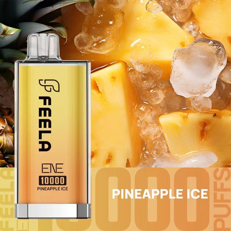 Feela ENE/Elux 10000 Disposable Vape Puff Pod Box of 10 - Wolfvapes.co.uk-Pineapple Ice