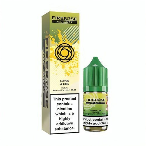 Firerose 5000 10ml Nic Salts E-liquids Box of 10 - Wolfvapes.co.uk-Lemon & Lime
