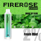 Firerose EX4500 Disposable Vape Pod Box of 10 - Wolfvapes.co.uk-Fresh Mint