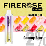 Firerose EX4500 Disposable Vape Pod Box of 10 - Wolfvapes.co.uk-Gummy Bear