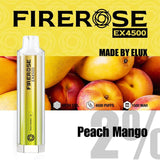 Firerose EX4500 Disposable Vape Pod Box of 10 - Wolfvapes.co.uk-Peach Mango