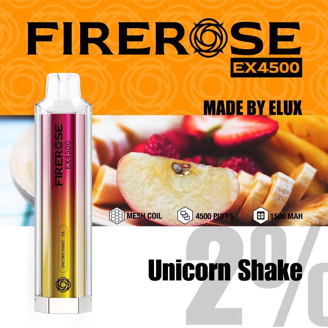 Firerose EX4500 Disposable Vape Pod Box of 10 Firerose EX4500 Disposable Vape Pod Box of 10