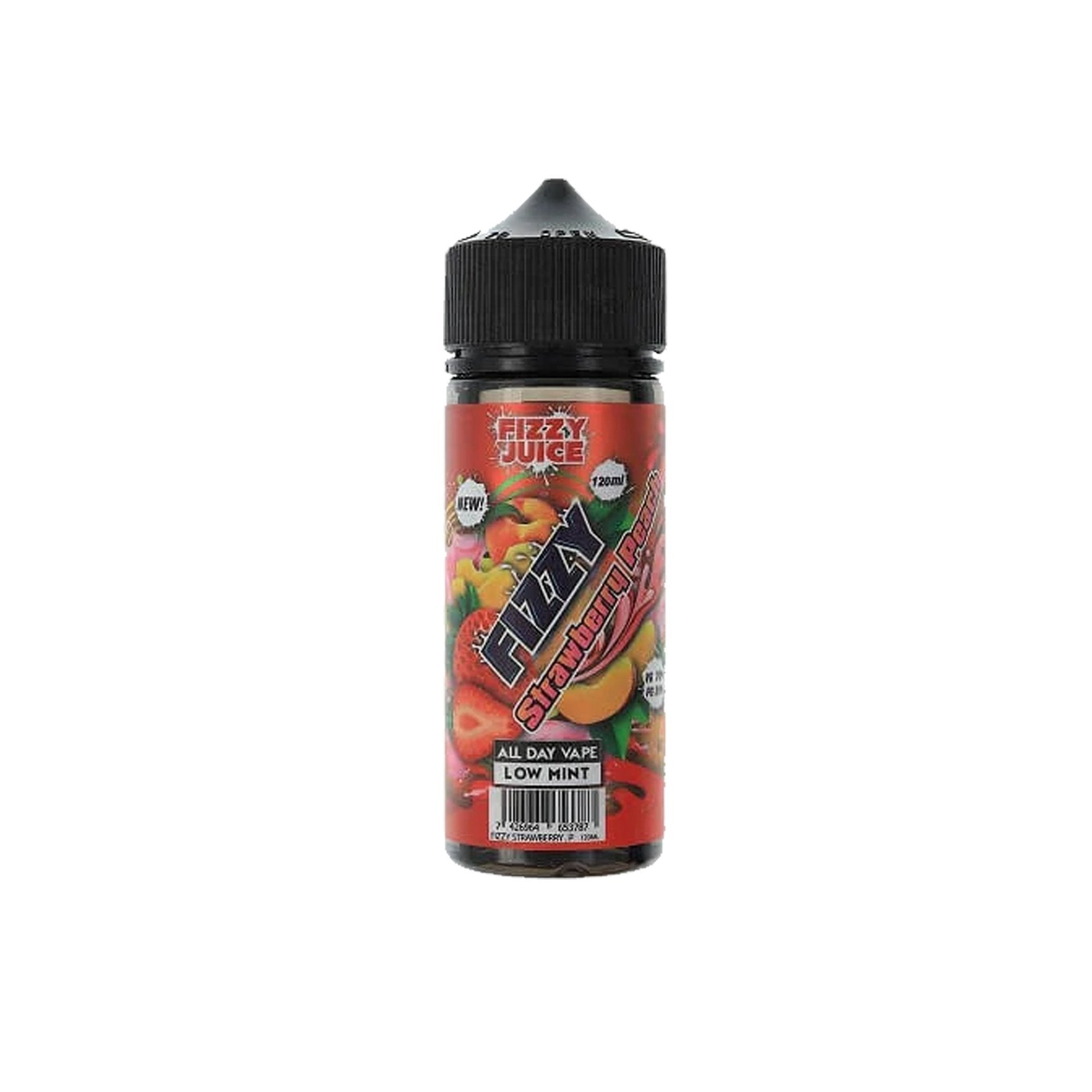 Fizzy Juice Shortfills 100ml E-Liquid | 0mg | Wolfvapes - Wolfvapes.co.uk-Strawberry Peach