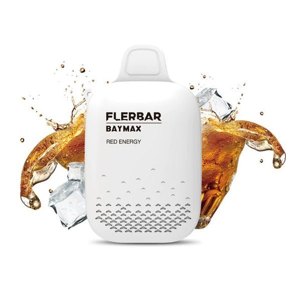 FlerBar Baymax 3500 Puff Disposable Vape Pen Zero Nicotine- Pack of 10 - Wolfvapes.co.uk-Red Energy