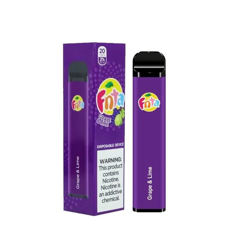 Fnta Bar 600 Puffs Disposable Vape Device - Wolfvapes.co.uk-Grape and Lime