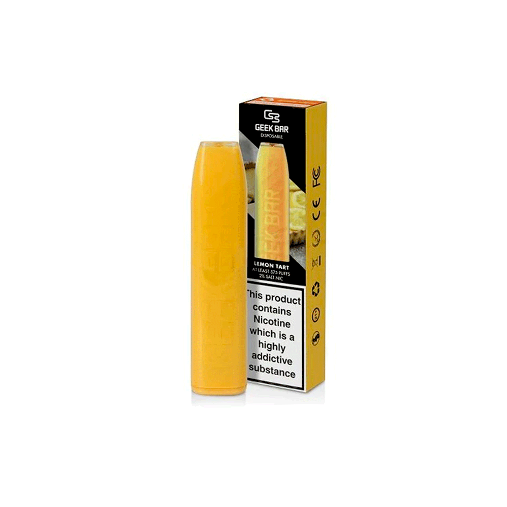 Geek Bar Disposable by GeekVape | 20MG Pack of 10 | Wolfvapes - Wolfvapes.co.uk-LEMON TART