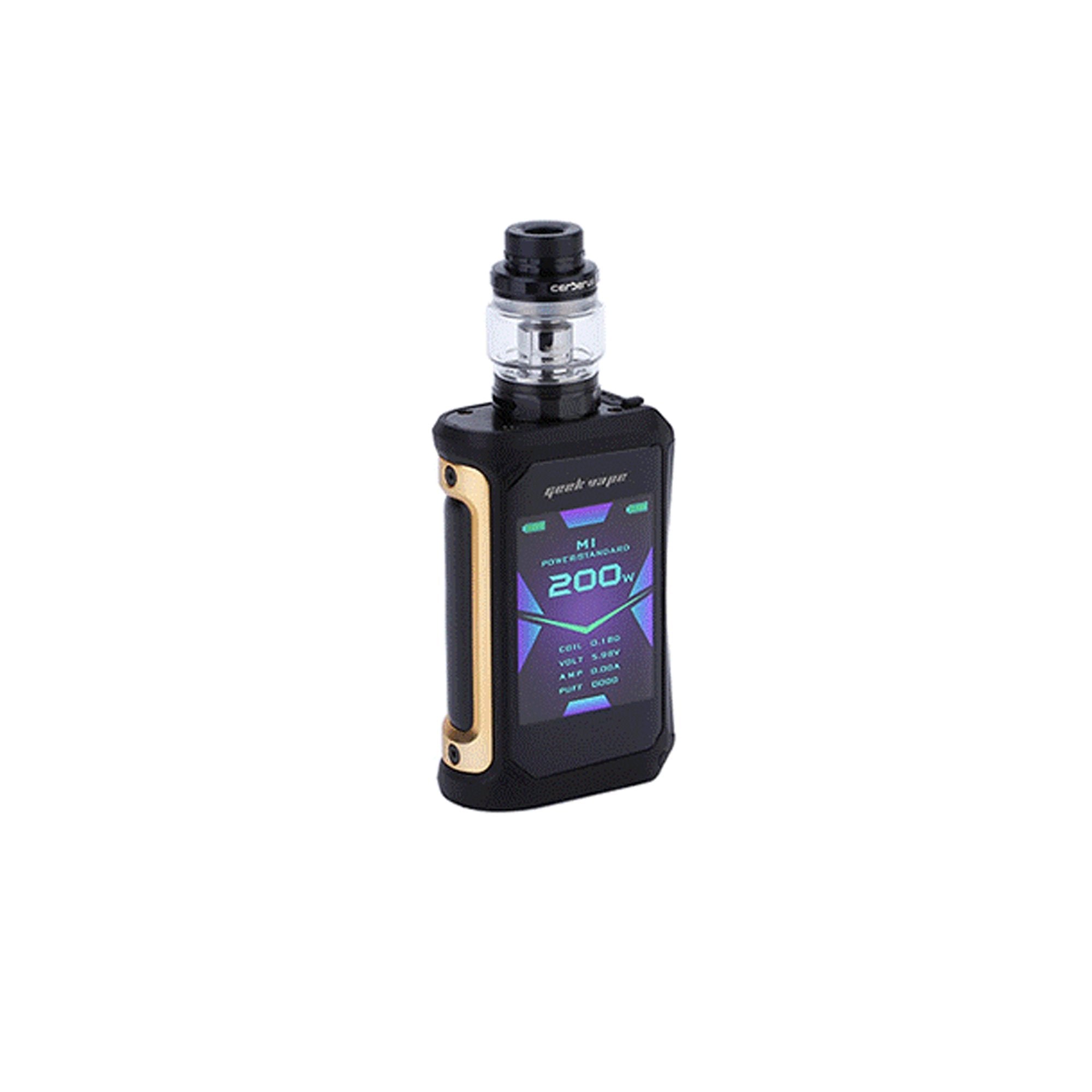 Geekvape Aegis X Kit with Cerberus Tank | 200W | Wolfvapes - Wolfvapes.co.uk-Gold