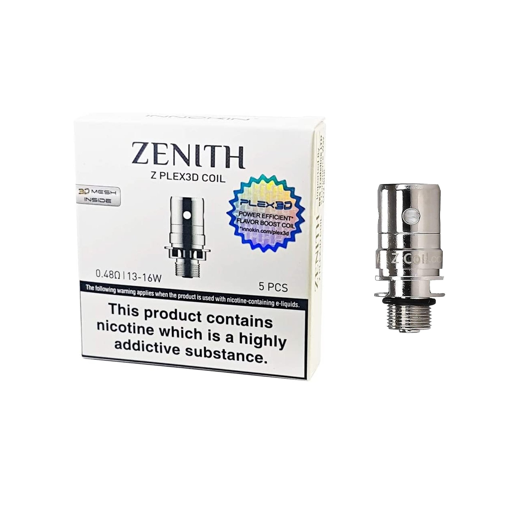 Genuine Innokin Zenith Z PLEX3D Coils | 5 Pack | Wolfvapes - Wolfvapes.co.uk-0.48Ohm
