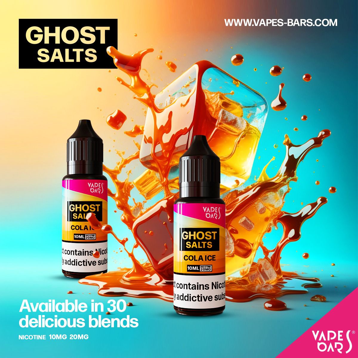 GHOT 3500 Nic Salts 10ml - Box of 10 - Wolfvapes.co.uk-Cola Ice