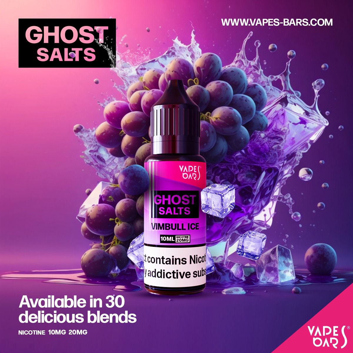 GHOT 3500 Nic Salts 10ml - Box of 10 - Wolfvapes.co.uk-Vimbull Ice