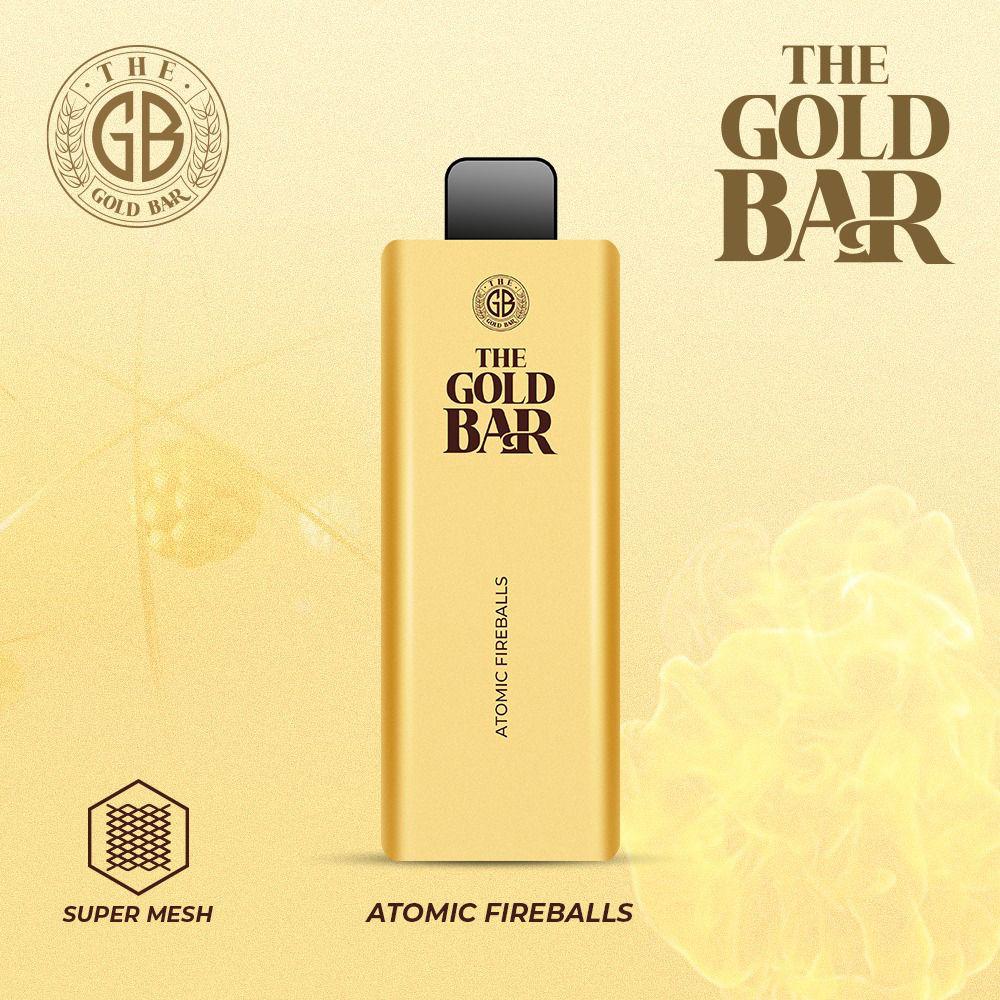 Gold Bar 4500 Disposable Vape Puff Bar Pod Box of 10 - Wolfvapes.co.uk-Strawberry Cherry Cranberry