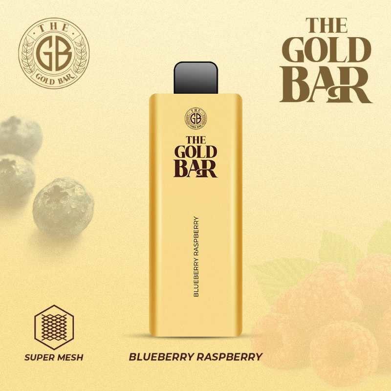 Gold Bar 4500 Disposable Vape Puff Bar Pod Box of 10 - Wolfvapes.co.uk-Strawberry Cherry Cranberry