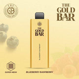 Gold Bar 4500 Disposable Vape Puff Bar Pod Device - Wolfvapes.co.uk-Blueberry Raspberry