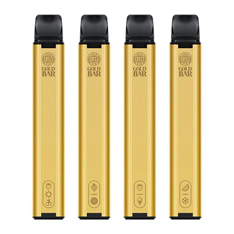 Gold Bar 600 Disposable Vape Pod Puff Bar Pen - Wolfvapes.co.uk-Strawberry Parfait